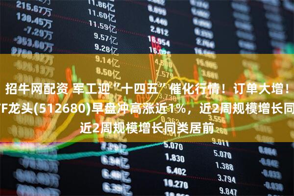 招牛网配资 军工迎“十四五”催化行情！订单大增！军工ETF龙头(512680)早盘冲高涨近1%，近2周规模增长同类居前