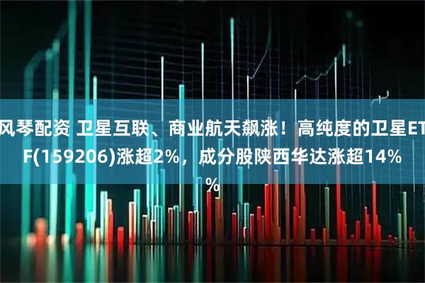 风琴配资 卫星互联、商业航天飙涨！高纯度的卫星ETF(159206)涨超2%，成分股陕西华达涨超14%