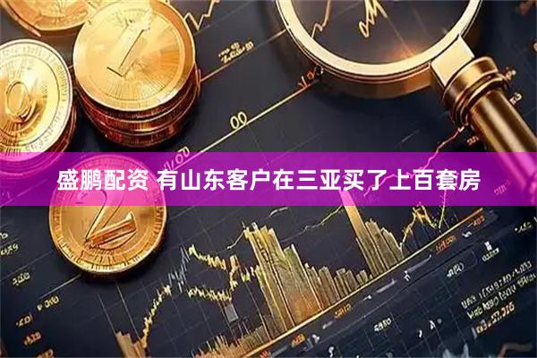 盛鹏配资 有山东客户在三亚买了上百套房